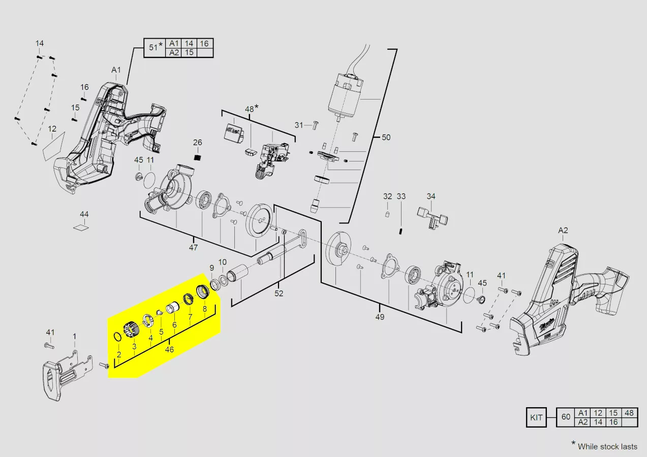 porte-lame réf. 200783002 Milwaukee